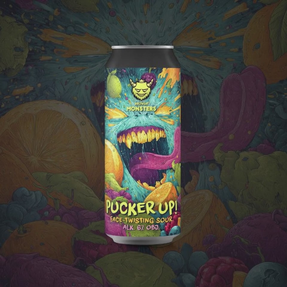 Browar Monsters - Pucker Up! (Fruit Face-Twisting Sour with Passion Fruit, Red Guava, Calamansi 6%