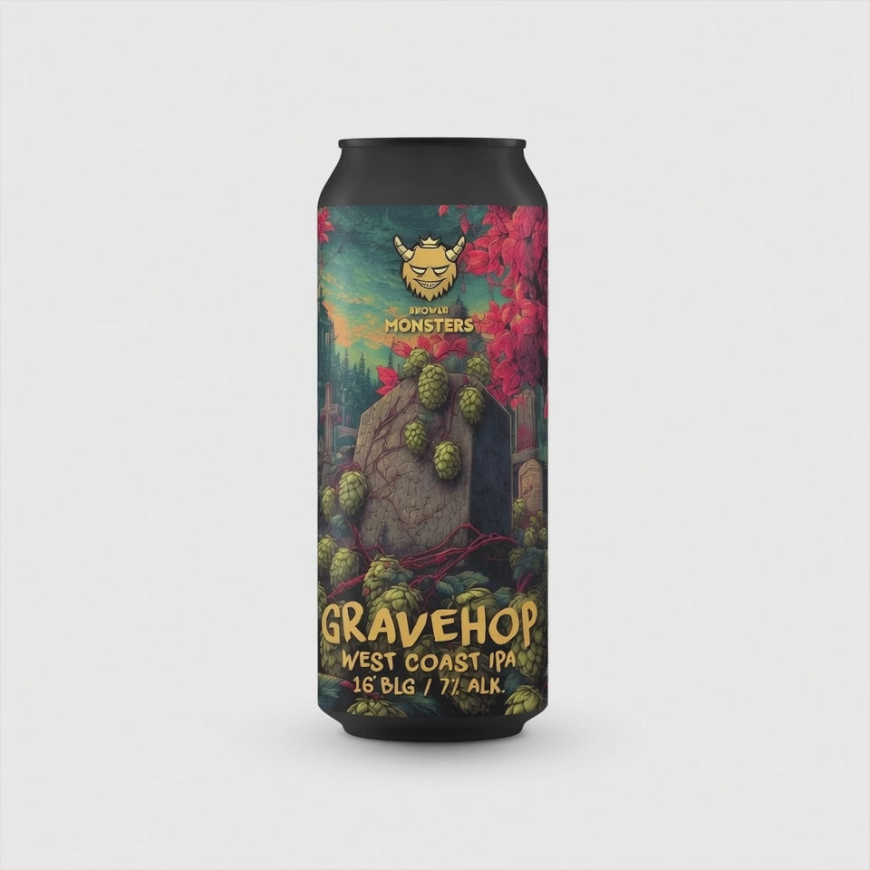 Browar Monsters - Gravehop (West Coast IPA with Superdelic, Nectaron, Riwaka) | 7,00%