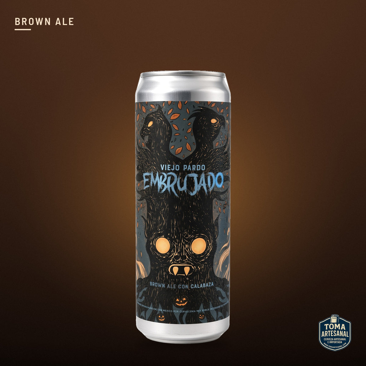 Cerveza Rey Árbol - Viejo Pardo Embrujado – Brown Ale con Calabaza | Toma Artesanal