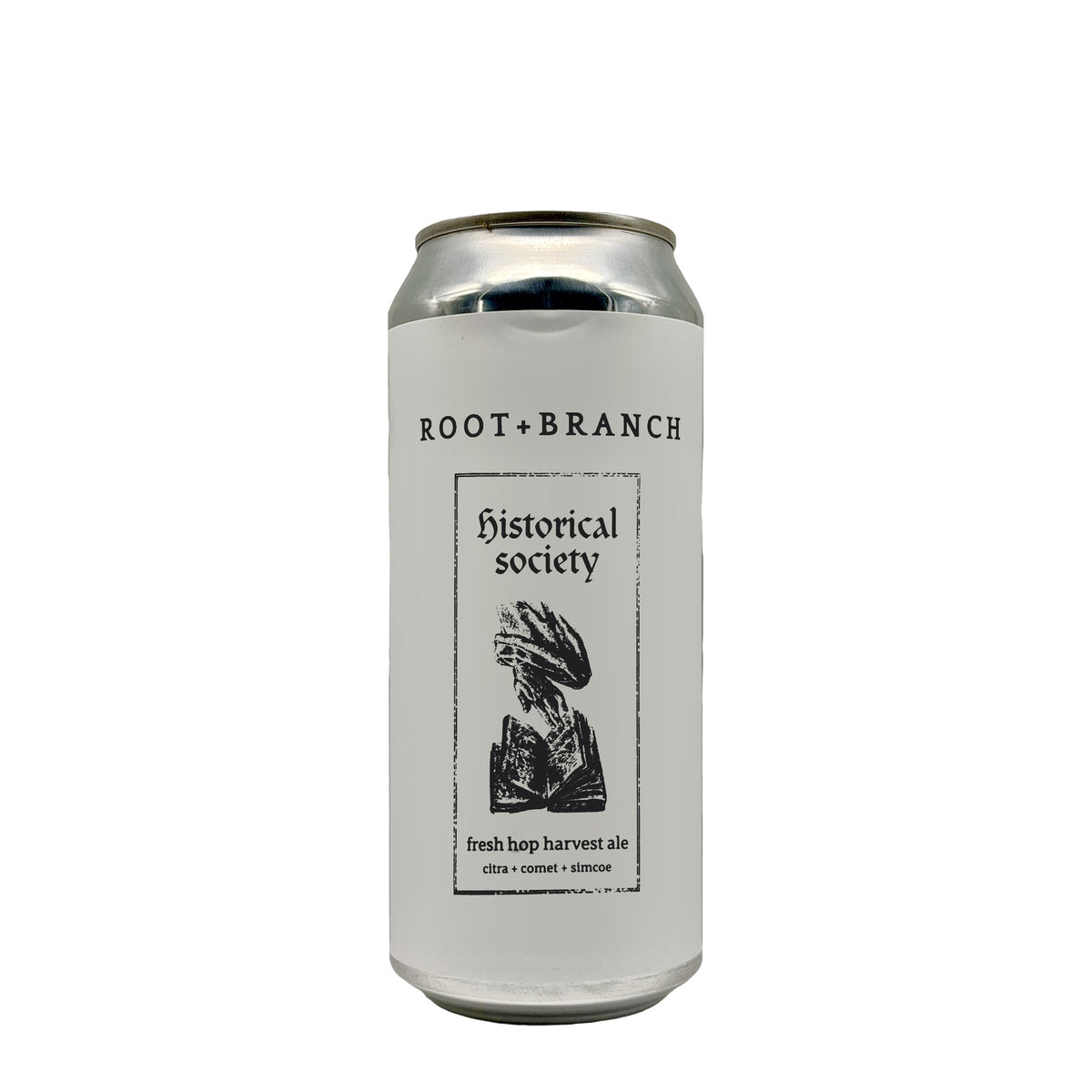 Cerveza Root + Branch - Fresh Hop Harvest Ale Historical Society - Doble NEIPA con lúpulo fresco Comet, Citra Cryo y Simcoe Cryo