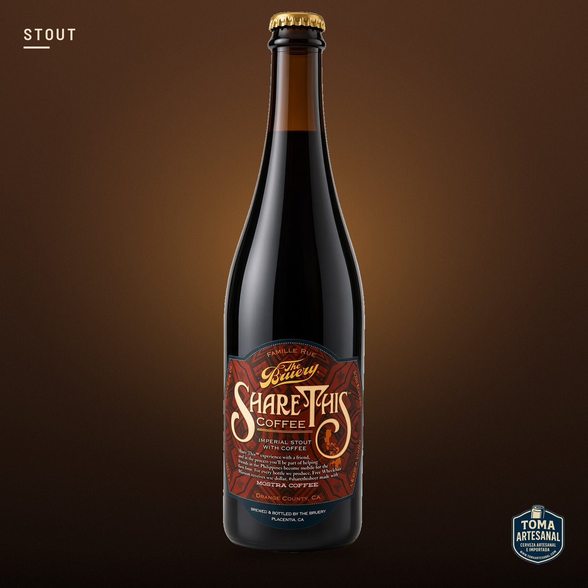 Cerveza The Bruery - Share This Coffee (2016) – Imperial Stout With Coffee | Toma Artesanal