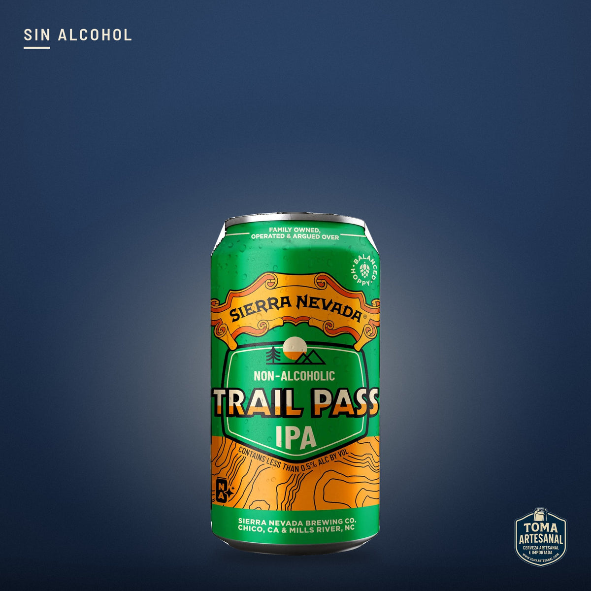 Cerveza Sierra Nevada - Trail Pass IPA – IPA Sin Alcohol | Toma Artesanal