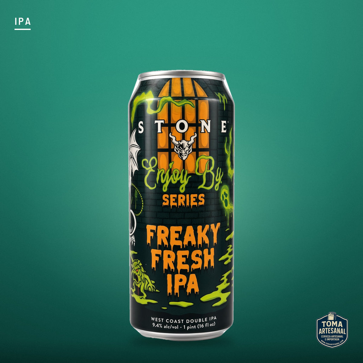 Cerveza Stone - Freaky Fresh IPA – West Coast Double IPA | Toma Artesanal